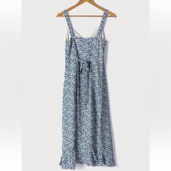 Blue floral midi dress - Picture 5 of 6